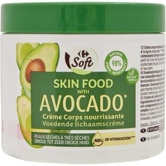 Crème Nourrissante Avocat CARREFOUR SOFT