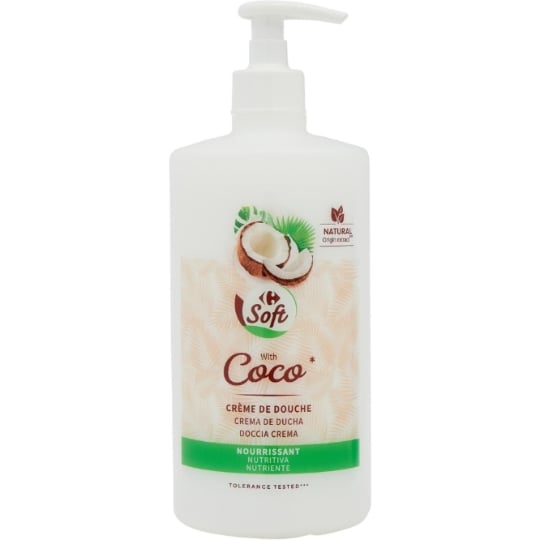 Crème douche Nourrissante Coco CARREFOUR SOFT