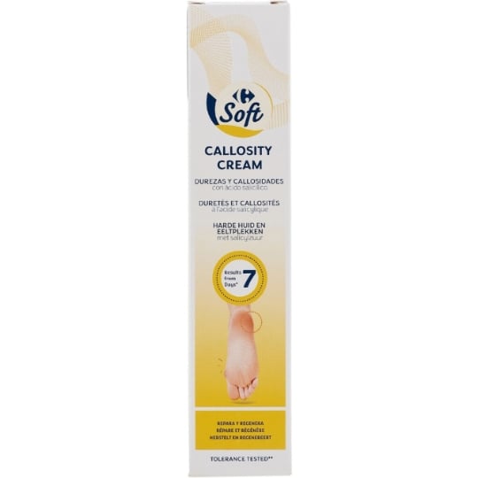 Crème pieds Anti-callosités Adoucissante CARREFOUR SOFT