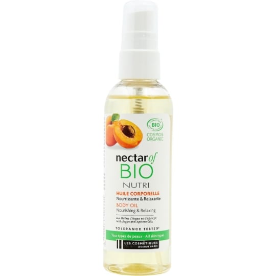 Huile Nourrissante et Relaxante Argan Abricot NECTAR OF BIO
