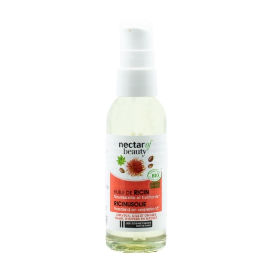 Huile de ricin bio, nourrissante et fortifiante NECTAR OF BEAUTY