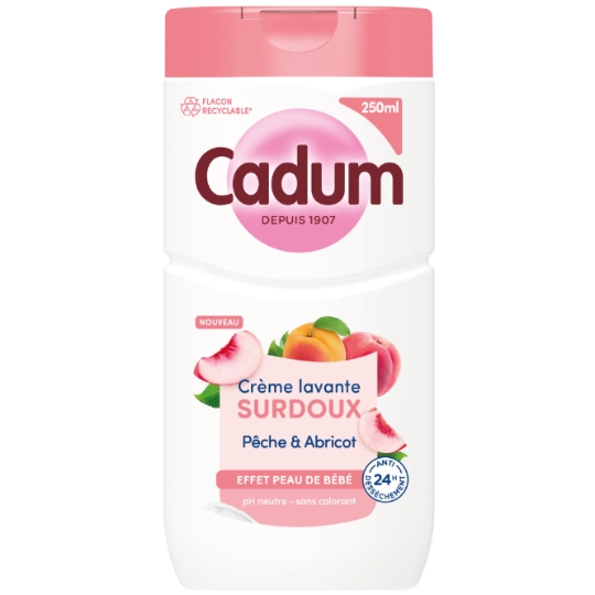 Crème Lavante Surdoux Pêche & Abricot CADUM