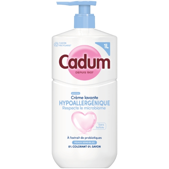 Crème Lavante Hypoallergénique Probiotique - Peaux Sensibles CADUM