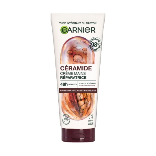 Crème main Extra Sèches Réparatrice 48h Beurre De Cacao + Céramide Body Superfood GARNIER