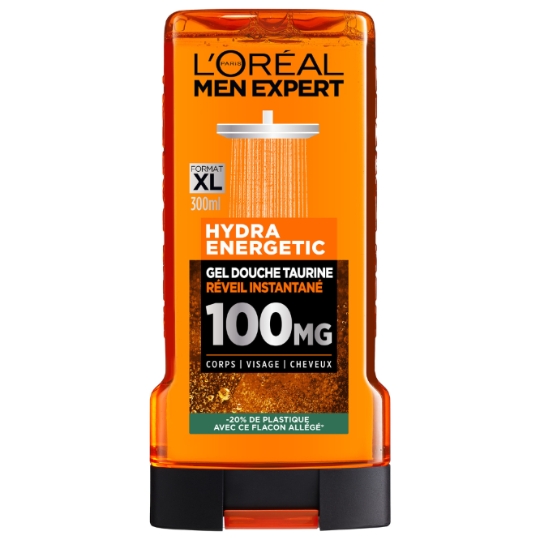 Gel Douche Homme Corps Visage Cheveux Taurine Réveil Instantané Hydra Energetic Men Expert L'OREAL PARIS