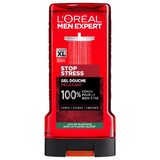 Gel douche Homme Corps Visage Cheveux Relaxant Stop Stress Men Expert L'OREAL PARIS