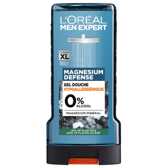 Gel Douche Homme Corps Cheveux Hypoallergenique Enrichi en Magnesium Mineral Men Expert L'OREAL PARIS
