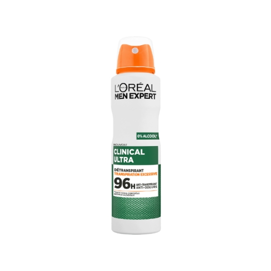 Déodorant Spray Homme Anti-transpirant Anti-odeurs 96h Men Expert L'OREAL PARIS