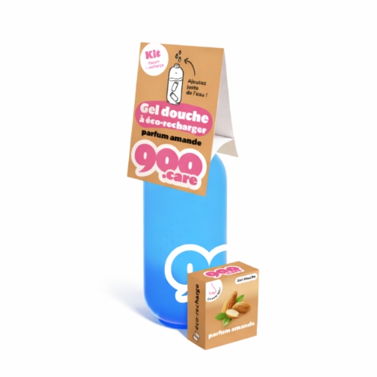Gel Douche à Eco-Recharger Parfum Amande 900.CARE