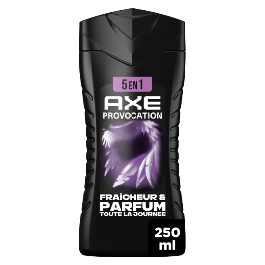 Gel douche Homme Corps Cheveux Visage Fraîcheur Parfum Noix de Coco et Poivre Noir Provocation AXE