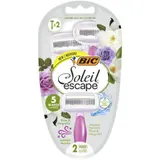 Rasoir Jetables Soleil Escape 5 Lames Femme Rose et Magnolia BIC