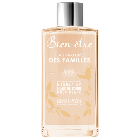 Eau de cologne Famille Mandarine Fleur de Coton et Musc Blanc BIEN ETRE