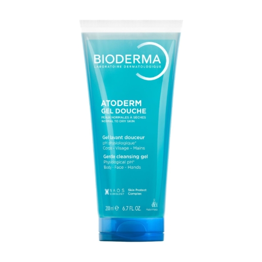 Gel douche Peaux Normales à Sèches Corps Visage Mains Douceur Hydratant pH Physiologique Sans Savon BIODERMA