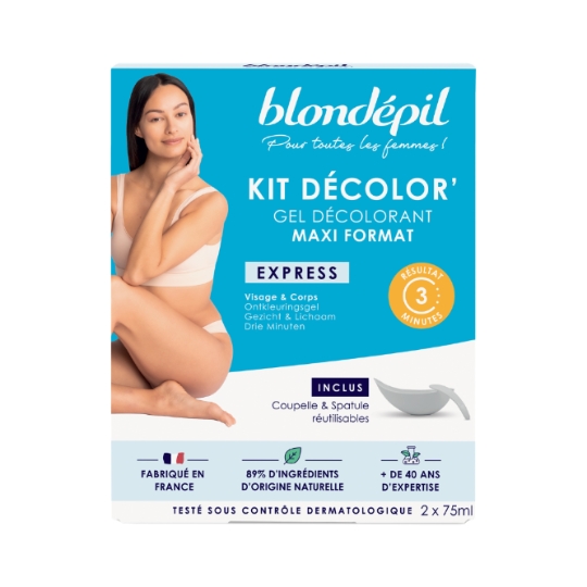 Gel Visage et Corps Eclaircit Intensément les Poils BLONDEPIL