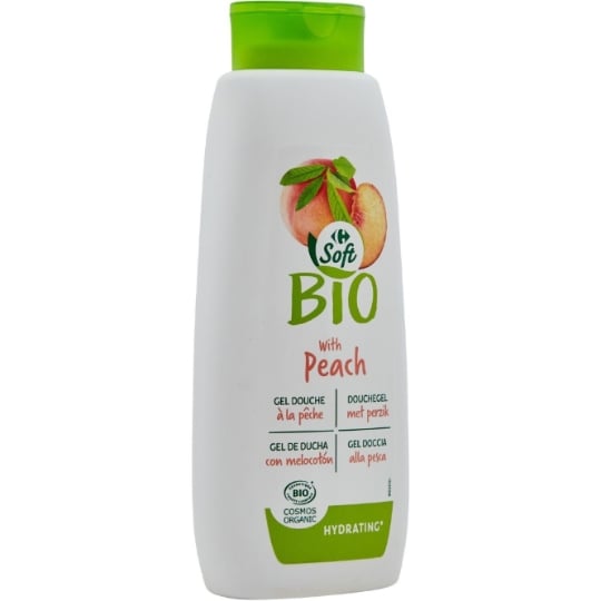 Gel douche Pêche Bio CARREFOUR SOFT BIO