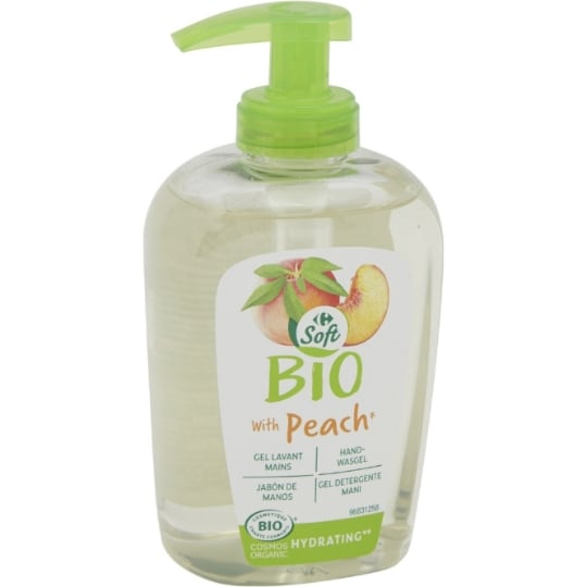 Savon Liquide Mains Pêche Bio CARREFOUR SOFT BIO