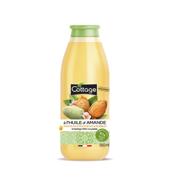 Gel douche Nourrissant Huile d'Amande COTTAGE