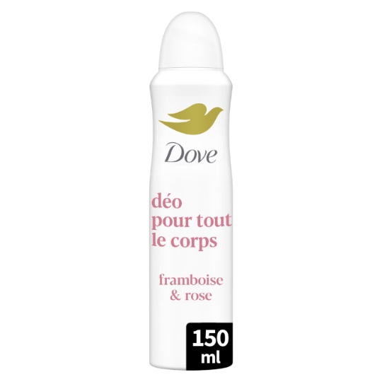 Déodorant Spray Tout le Corps Framboise et Rose Protection 72h DOVE