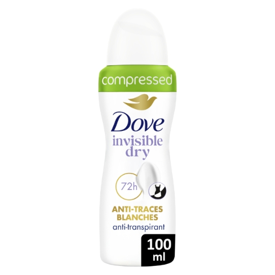 Déodorant Spray Femme Apaise et Aide à Réparer 72h Anti-traces Invisible Dry DOVE
