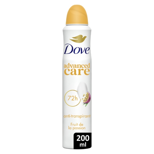 Déodorant Spray Femme Apaise et Aide à Réparer Anti-transpirant 72h Fruit de la Passion Advanced Care DOVE