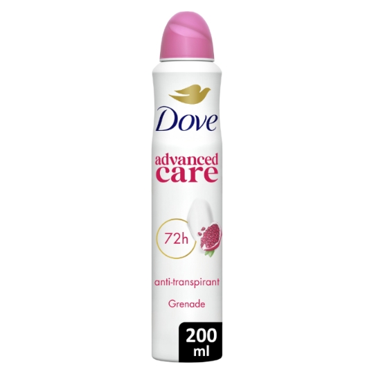 Déodorant Spray Femme Apaise et Aide à Réparer Anti-transpirant 72h Grenade et Verveine Citronnée Advanced Care DOVE