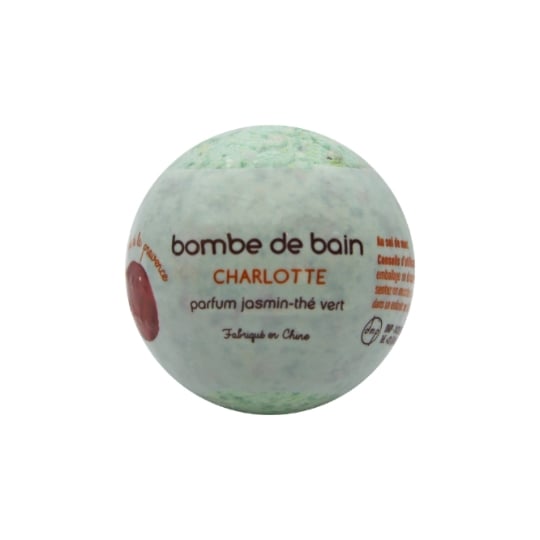 Bombe de Bain Parfum Jasmin Thé Vert Aux Sels De Mer Gamme Charlotte DU MONDE A LA PROVENCE