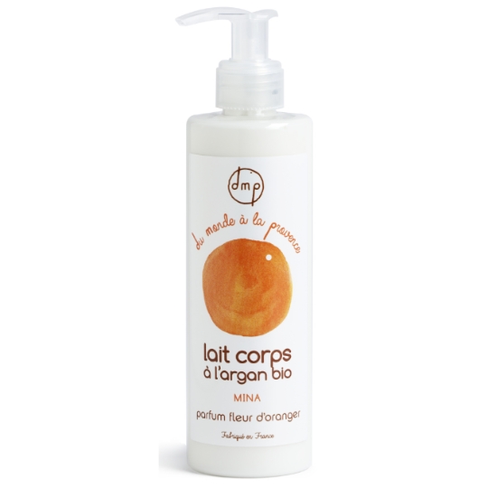 Lait Corps à l'Huile d’Argan Bio et Beurre de Karité Nourrissant et Apaisant DU MONDE A LA PROVENCE
