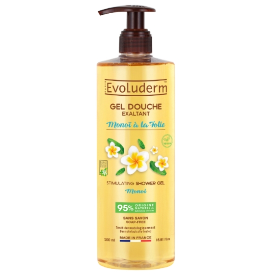 Gel douche Exalant monoï à la Folie EVOLUDERM