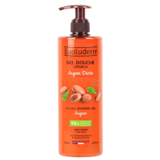 Gel Douche Crémeux Argan Divin EVOLUDERM
