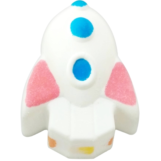 Bombe de Bain Fusée effet arc en ciel - Senteur Monoï FRENCH TENDANCE