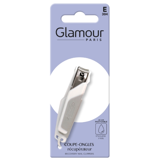 Coupe-ongles Acier Inoxydable Récupérateur GLAMOUR PARIS