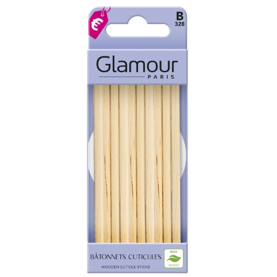 Bâtonnets cuticules Bois GLAMOUR PARIS