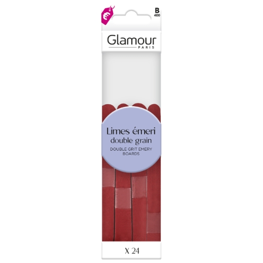 Lime à ongles Double Grain et 1 Bâtonnet GLAMOUR PARIS
