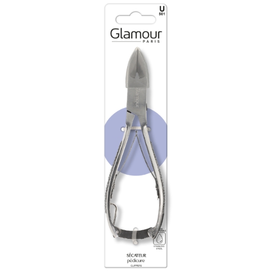 Coupe-ongles Acier Inoxydable Pédicure GLAMOUR PARIS