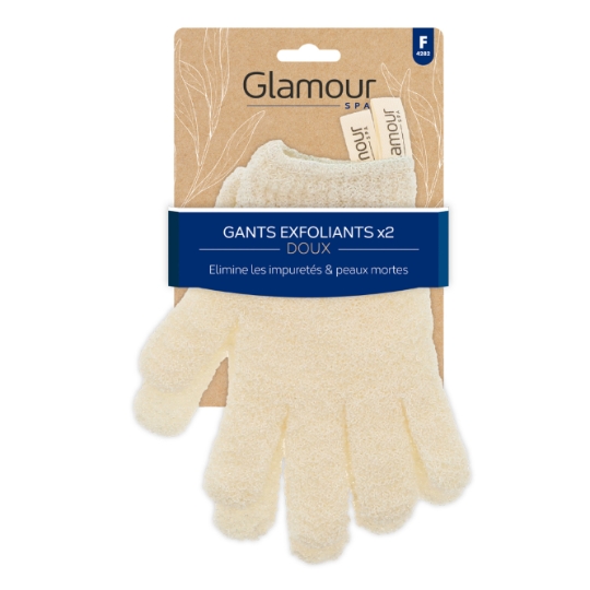 Gants Exfoliants Elimine Impuretés et Peaux Mortes GLAMOUR STYLE