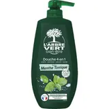 Gel Douche 4-en-1 Menthe Tonique L'ARBRE VERT BIEN ETRE