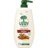 Crème douche Hypoallergénique et pH Neutre Ecolabel Parfum Argan L'ARBRE VERT BIEN-ETRE