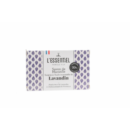 Savon de Marseille Surgras à l'Huile Essentielle de Lavandin L'ESSENTIEL FAMILLE FILY