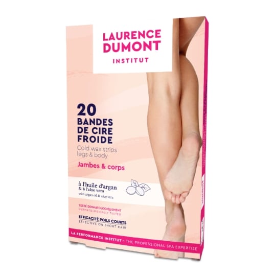 Bandes de cire Froide Jambes Corps Aloé Vera Peau Sensible LAURENCE DUMONT