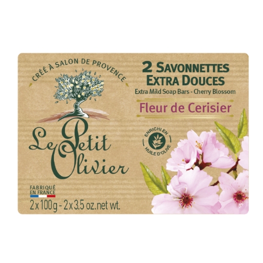 Savon Solide Extra Doux Fleur De Cerisier LE PETIT OLIVIER