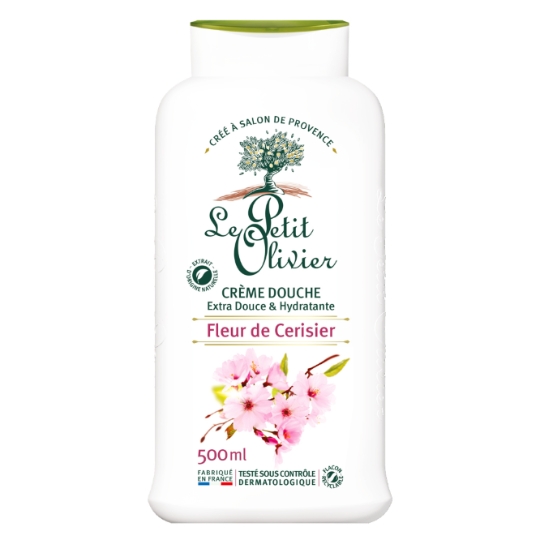 Gel douche Extra Douce Fleur de Cerisier LE PETIT OLIVIER