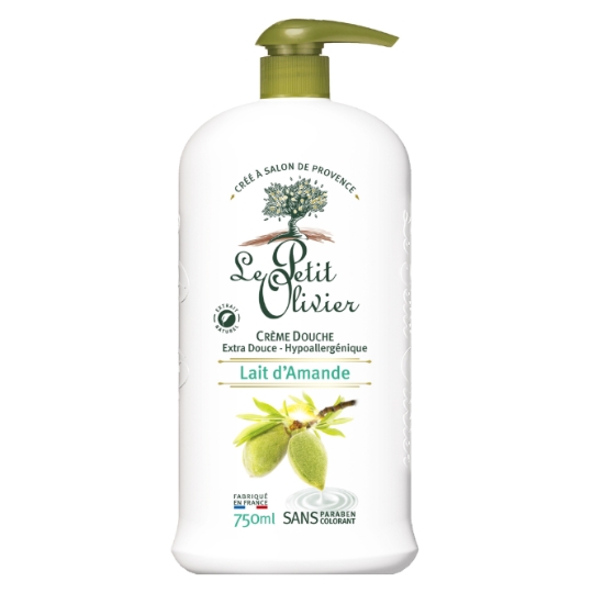 Crème douche Extra Douce Lait d'Amande LE PETIT OLIVIER