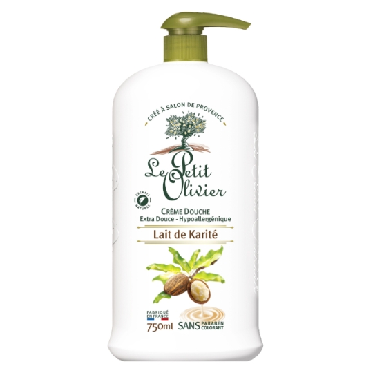 Crème douche Extra Doux Lait de Karité Nourrissant LE PETIT OLIVIER