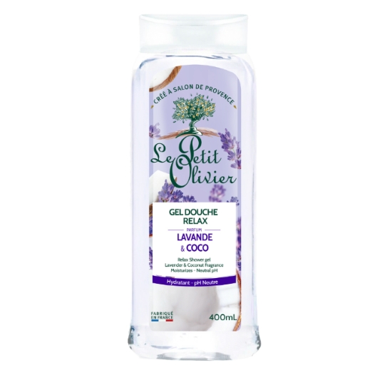 Gel Douche Relax Hydratant Ph Neutre Lavande & Coco LE PETIT OLIVIER