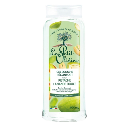 Gel Douche Réconfort Hydratant Ph Neutre Pistache & Amande Douce LE PETIT OLIVIER