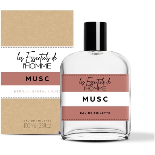 Eau de toilette Homme Musc LES ESSENTIELS DE L'HOMME