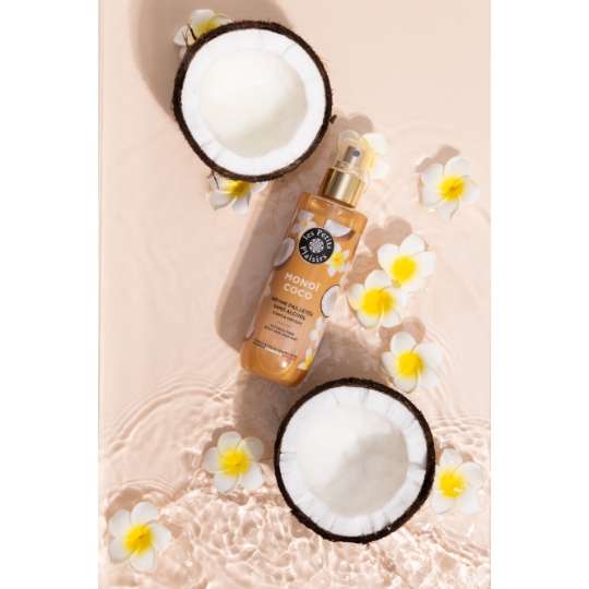 Brume Pailleté Femme Corps et Cheveux Sans Alcool Monoï Coco LES PETITS PLAISIRS