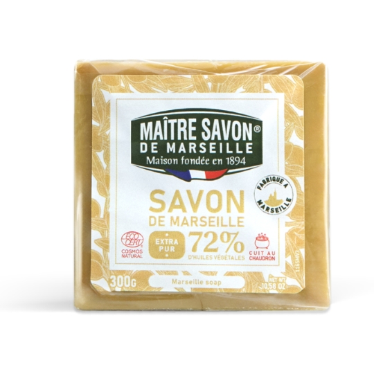 Savon Solide Cuit Au Chaudron Extra Pur 72% D'huile Cosmos Natural MAITRE SAVON DE MARSEILLE