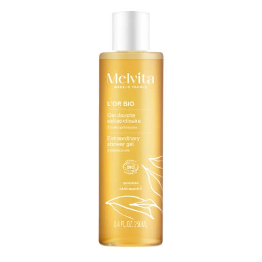 Gel Douche Extraordinaire L'Or Bio aux 5 Huiles Précieuses MELVITA