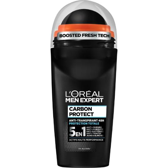 Déodorant bille homme Anti-transpirant Carbon Protect 5en1 MEN EXPERT